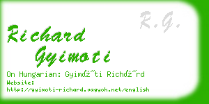 richard gyimoti business card